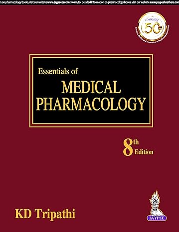 KD Tripathi Medical Pharmacology